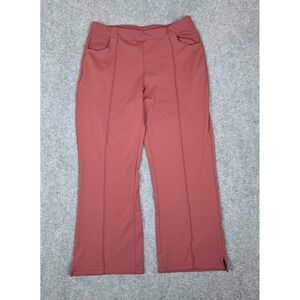 G4free Women's Wide Leg Front Pockets High Waist Yoga Leggings  XXL  Dusty rose